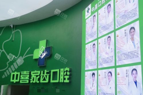 苏州中喜口腔医生介绍墙